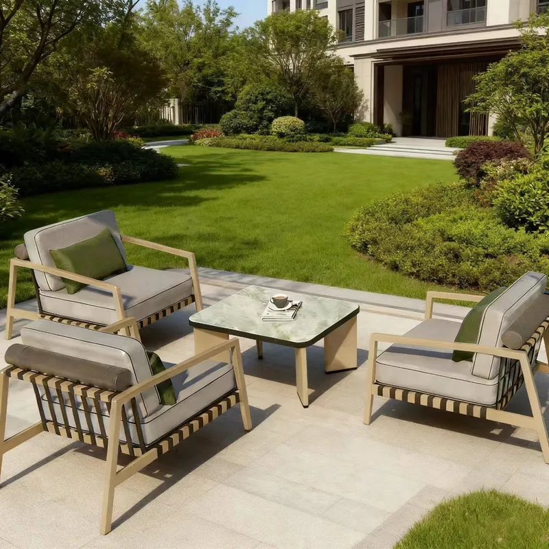 Rattan Lounge Set - Conjunto de Muebles de Jardín de
