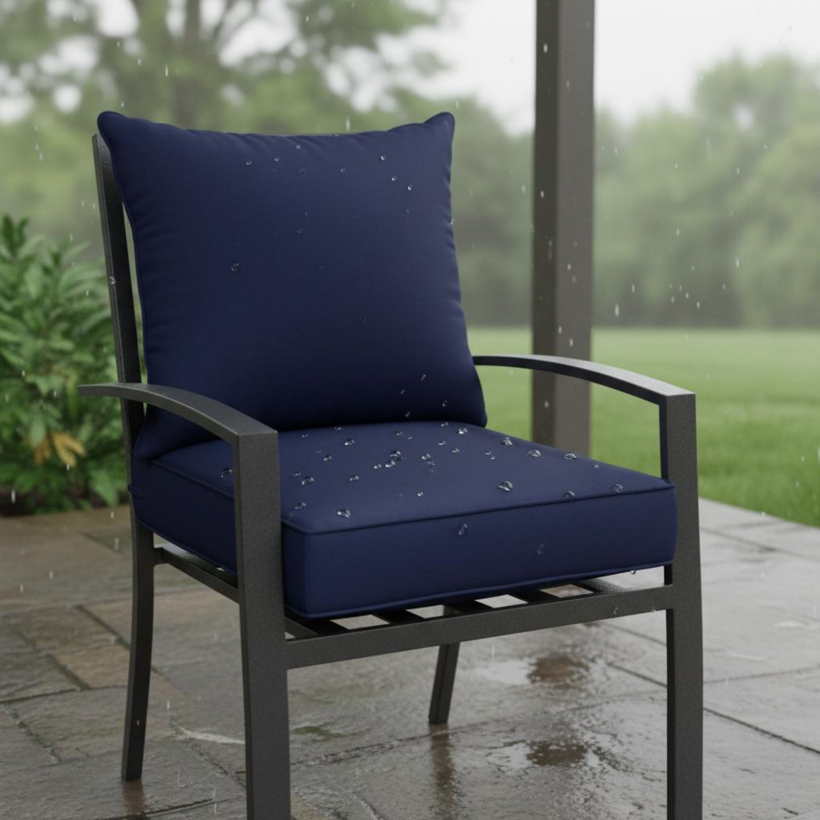Outdoor Furniture Fabric - Funda extraíble para cojín de silla
