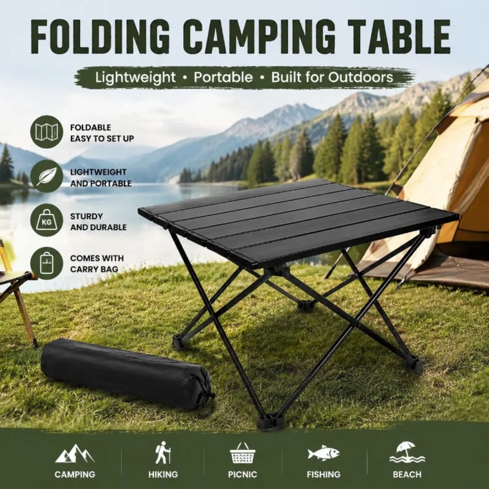 Outdoor Furniture Usa - Mesa Plegable Portátil Ultraligera para Camping,