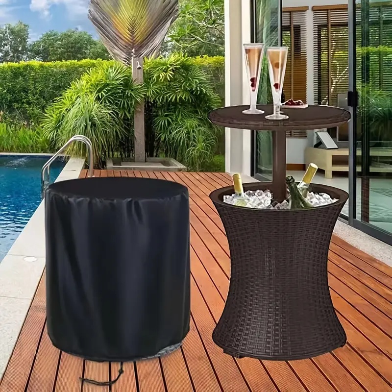 Outdoor Furniture Usa - Cubierta de mesa tejida para exteriores,