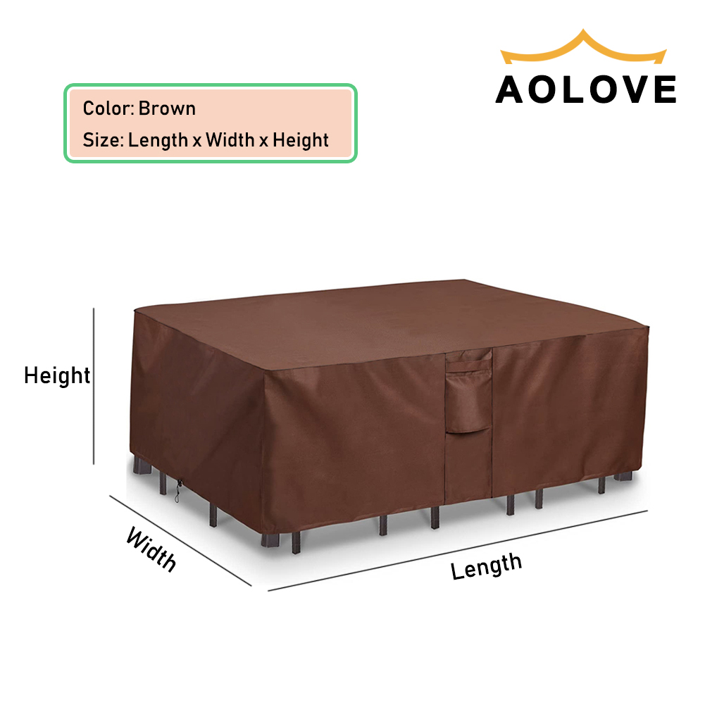 Marrón 420D HEAVY DUTY Cubiert - Outdoor Furniture Sunbrella reseña y precio