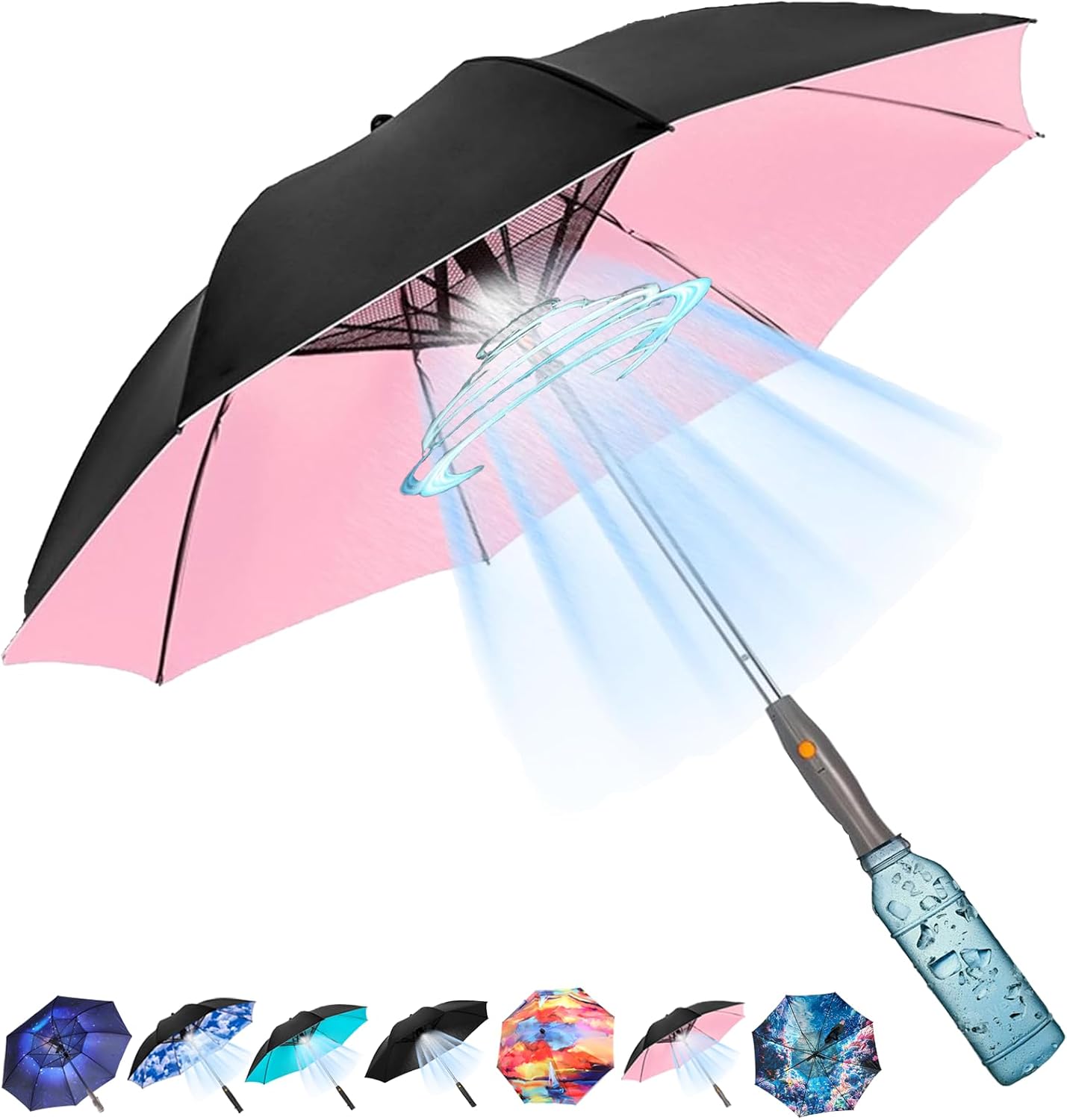 Sombrilla de sol recargable po - Parasol Umbrella Large reseña y precio