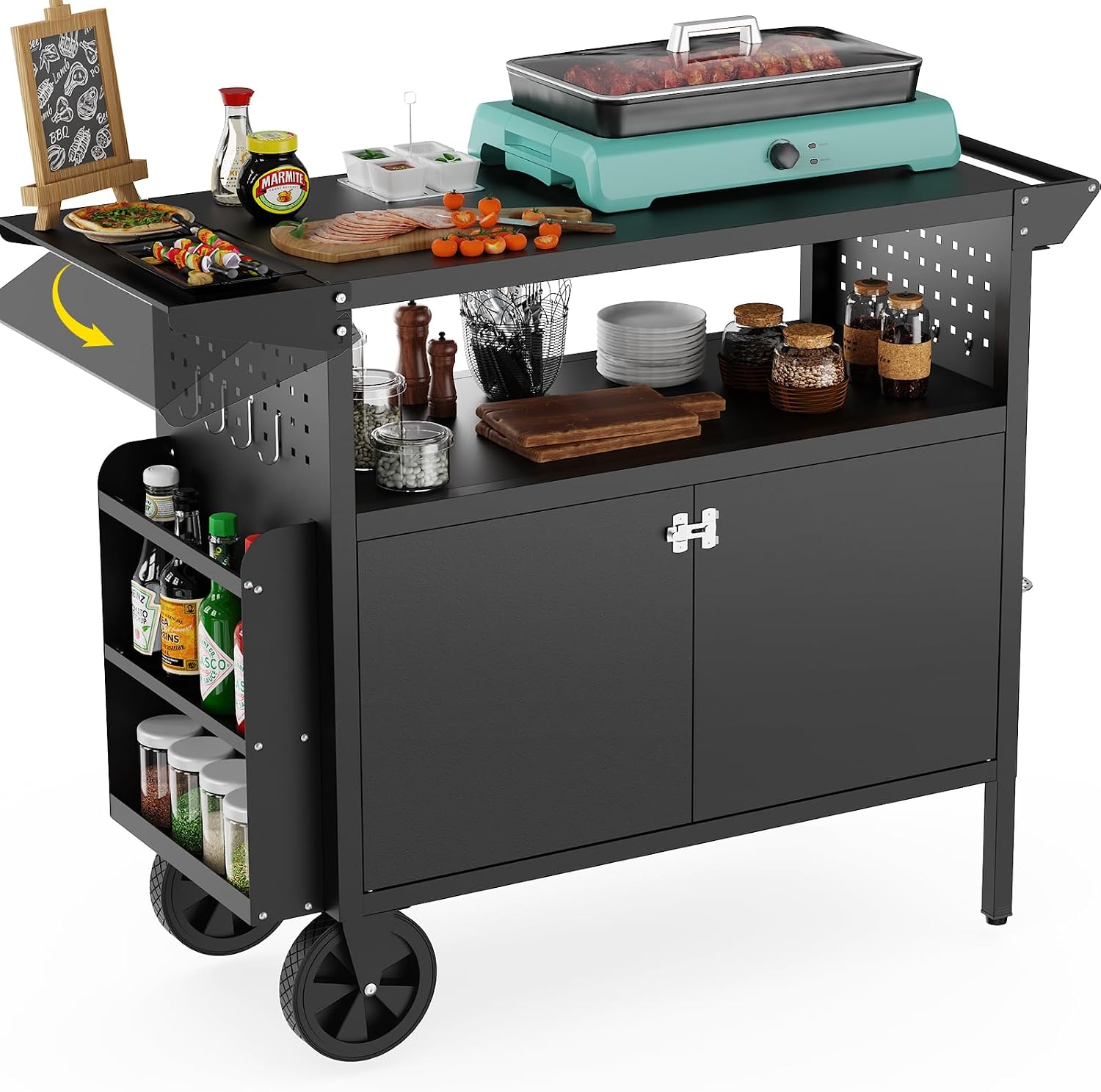 Carrito de parrilla para exter - Outdoor Furniture Usa reseña y precio