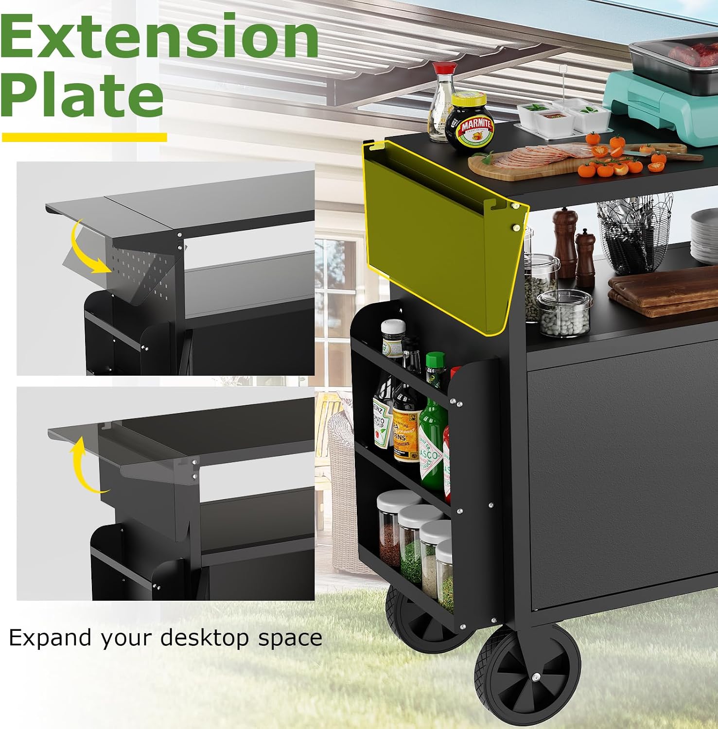 Carrito de parrilla para exter - Outdoor Furniture Usa reseña y precio