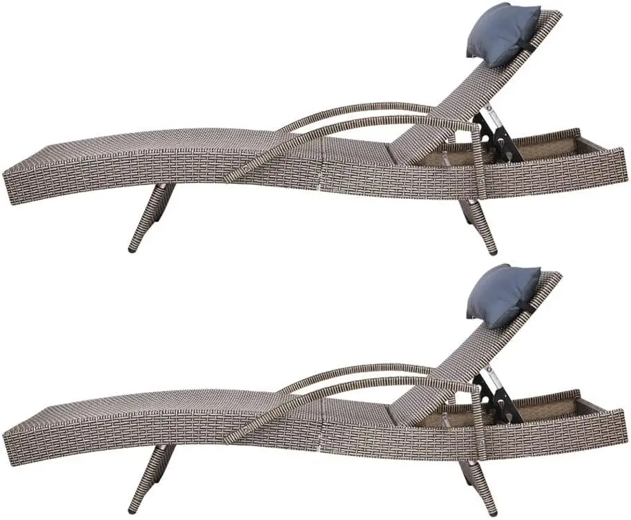 con 4 cojines engrosados de po - Rattan Lounge Set reseña y precio