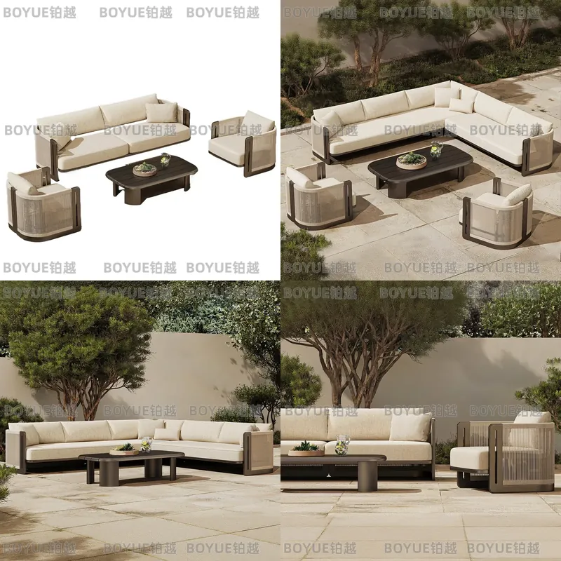 Conjunto de Sofás de Ratán par - Rattan Lounge Set reseña y precio