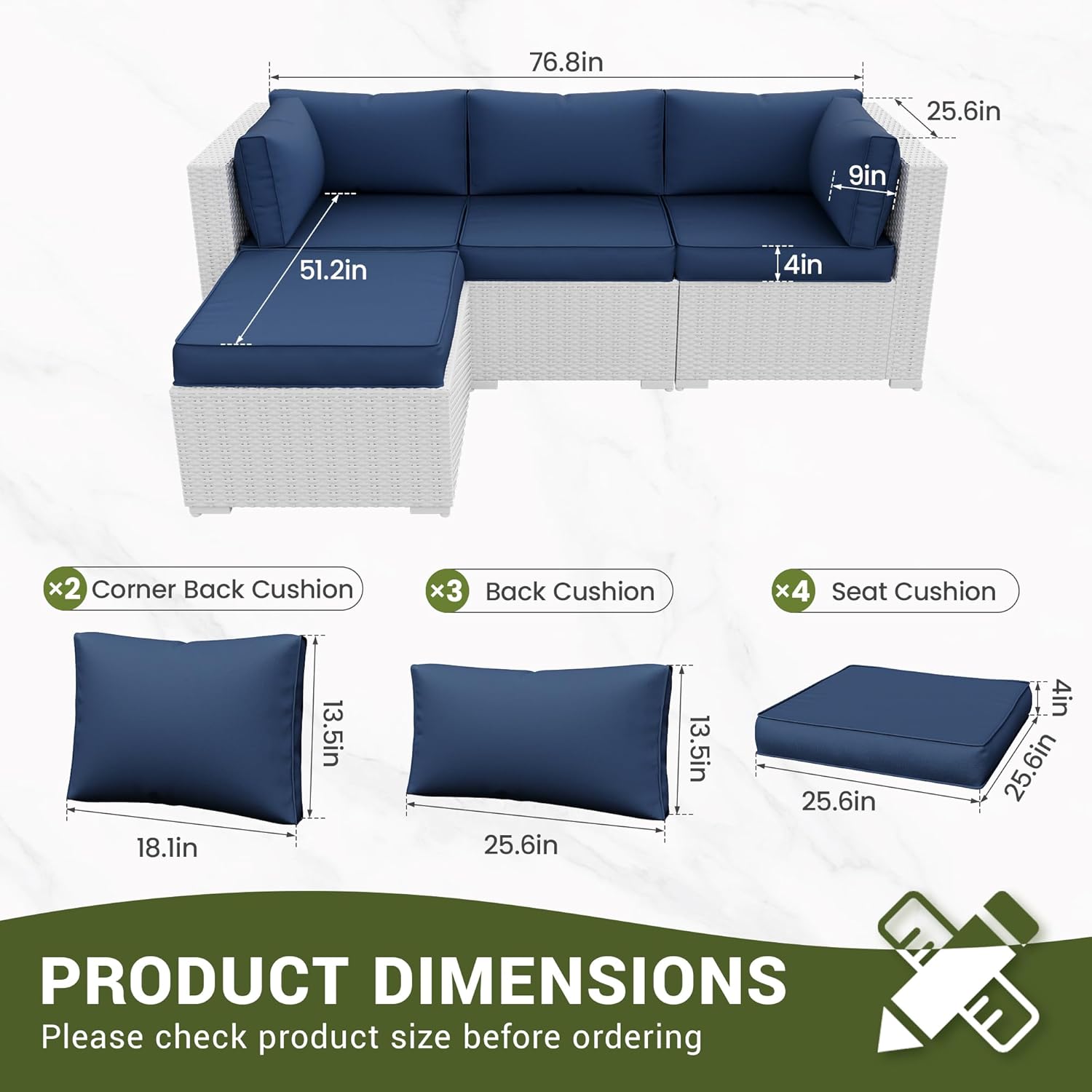 Cojines de Repuesto para Muebl - Outdoor Furniture Replacement Fabric reseña y precio
