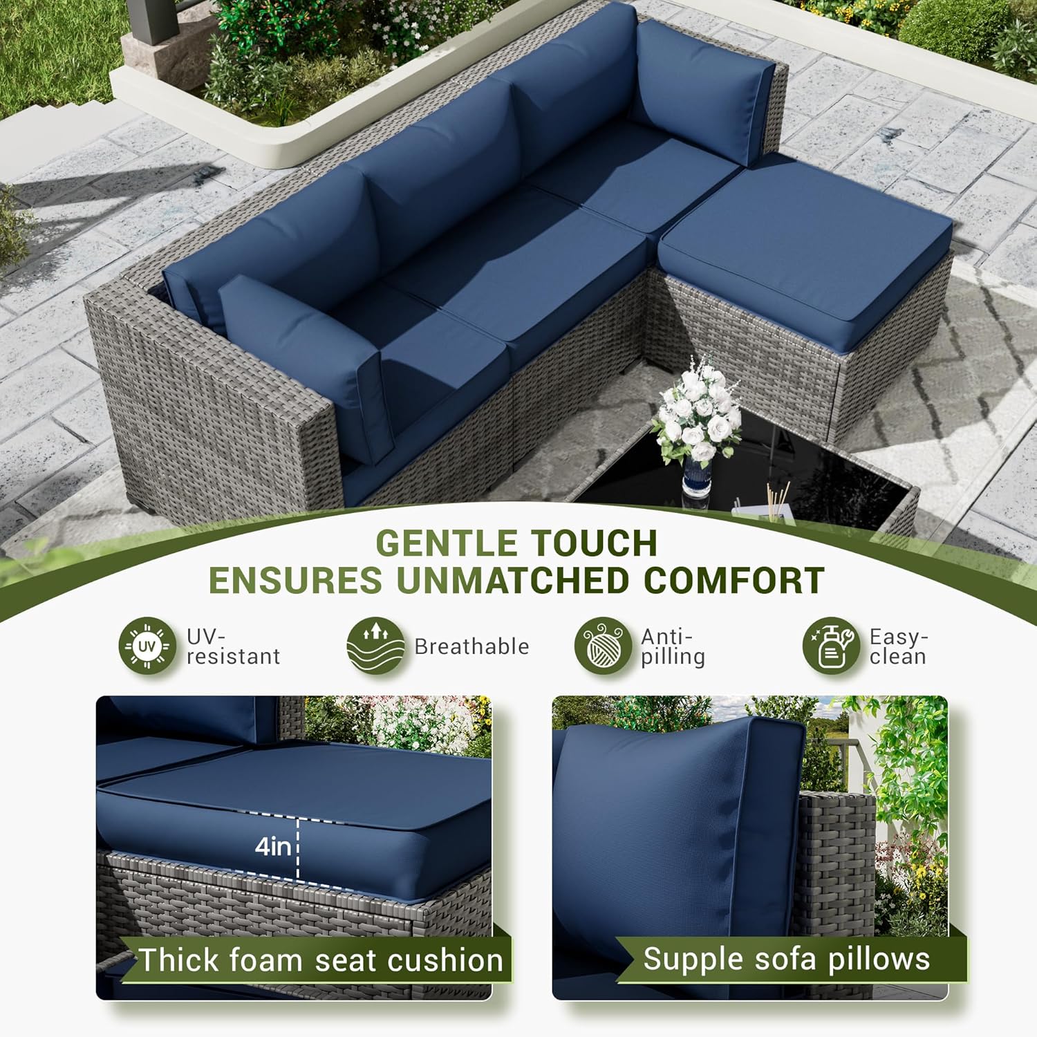 Cojines de Repuesto para Muebl - Outdoor Furniture Replacement Fabric reseña y precio