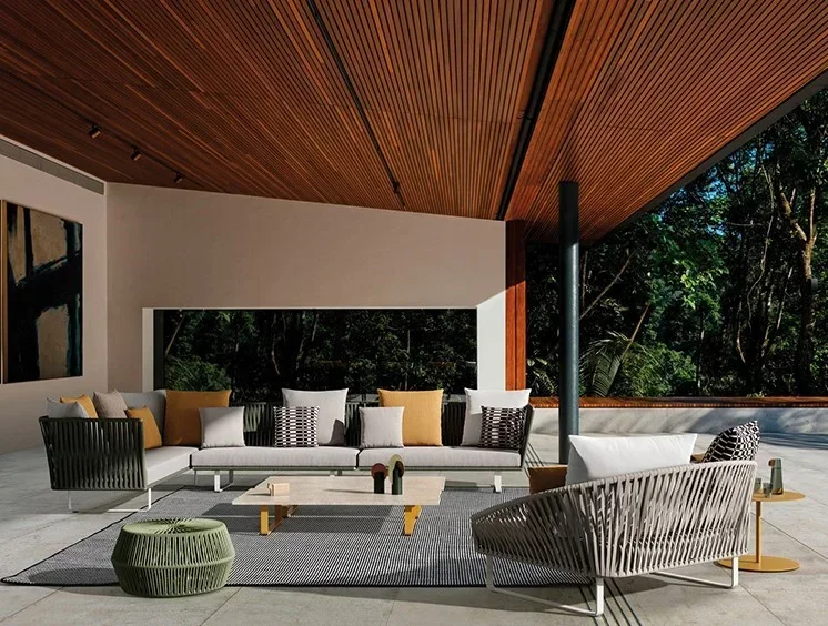 # Conjunto de sofá de jardín,  - Rattan Lounge Set reseña y precio