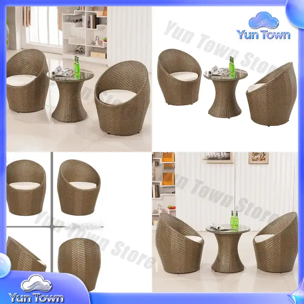 Mesa y sillas de ratán para ex - Outdoor Furniture Vietnam reseña y precio