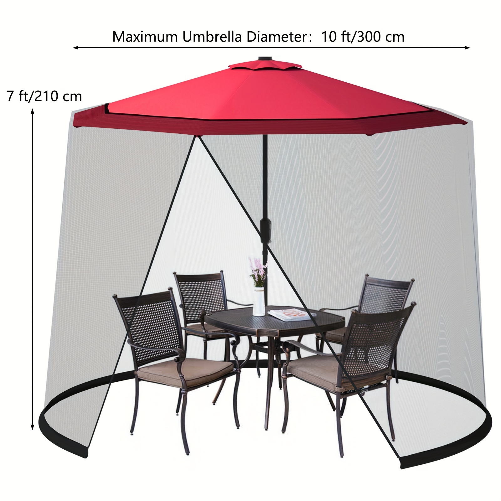 Mosquitera para Sombrilla de P - Outdoor Furniture Usa reseña y precio