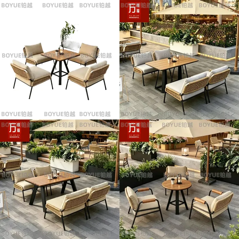 Conjunto de Muebles de Jardín  - Rattan Lounge Set reseña y precio