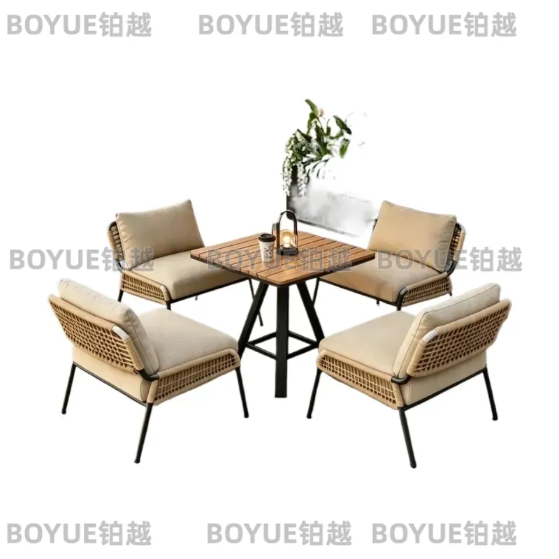Conjunto de Muebles de Jardín  - Rattan Lounge Set reseña y precio
