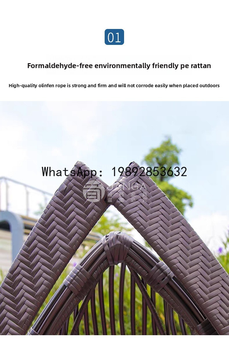 Silla de salón tejida de mimbr - Rattan Lounge Set reseña y precio