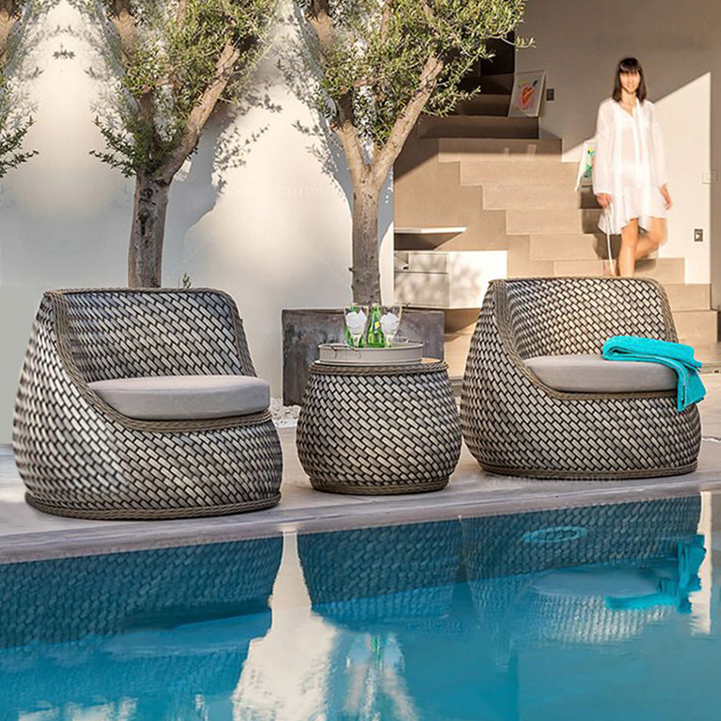 Conjuntos de muebles de jardín - Rattan Lounge Set reseña y precio