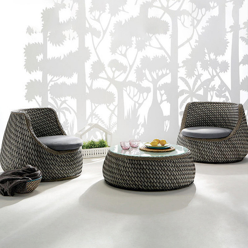 Conjuntos de muebles de jardín - Rattan Lounge Set reseña y precio