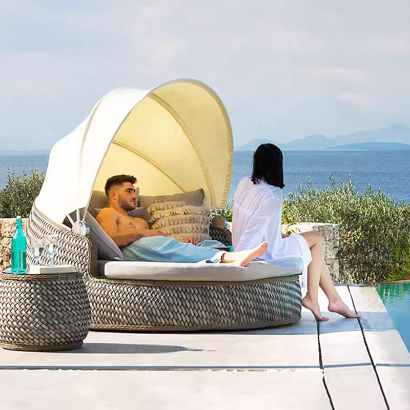 Conjuntos de muebles de jardín - Rattan Lounge Set reseña y precio