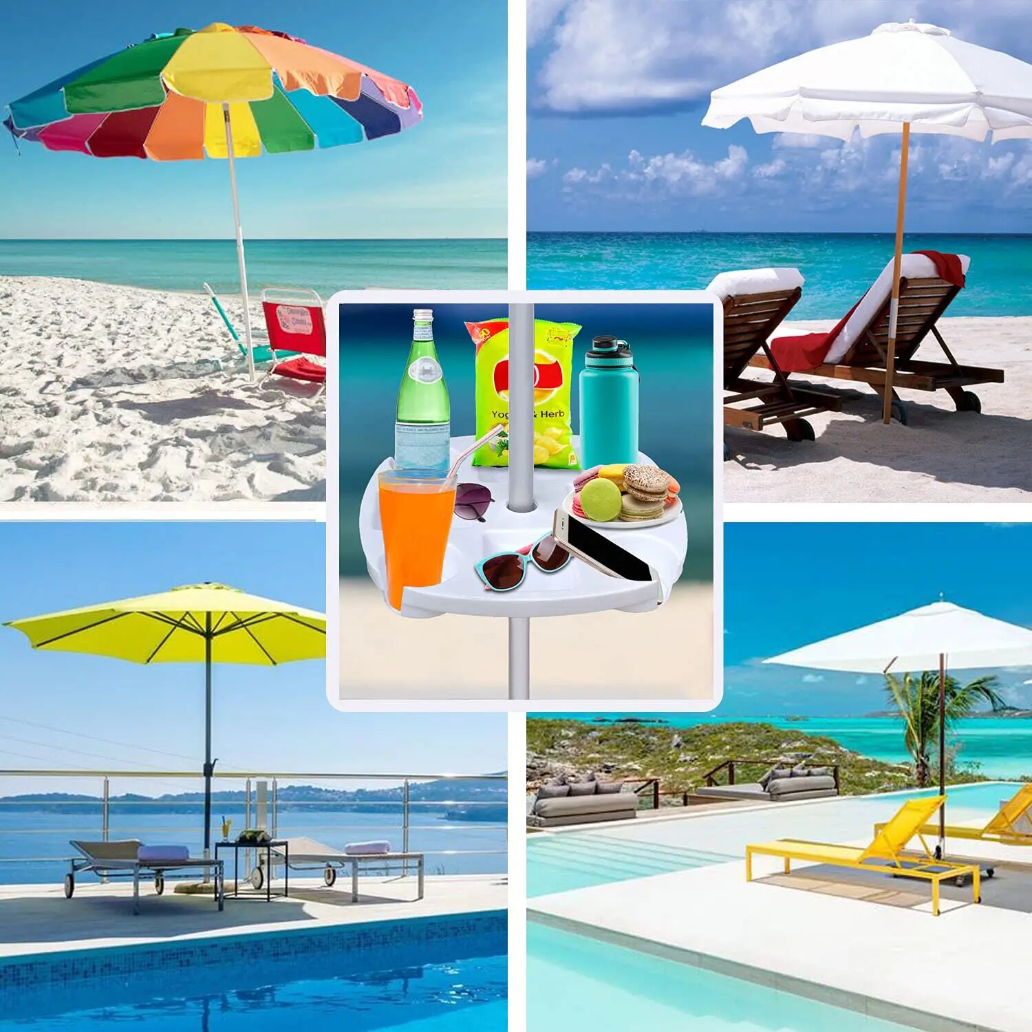 Bandeja para sombrilla de play - Outdoor Furniture Sunbrella reseña y precio